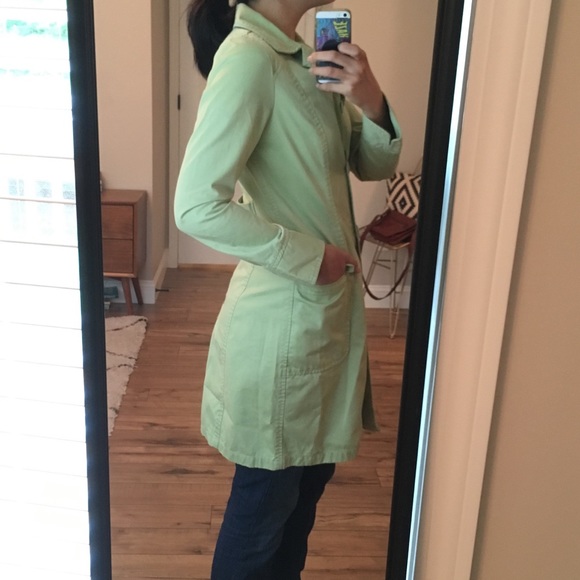 Halogen Trench Coat - Pistachio - Picture 3 of 7
